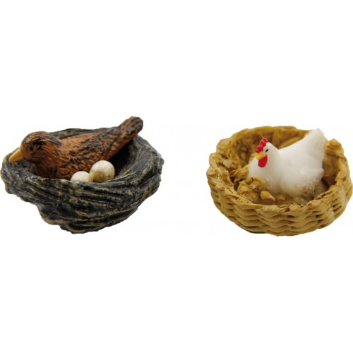 Nidi set da due 3,6 D Resina