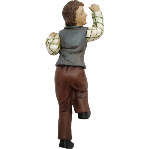 Ragazzo che sale la scala H 10 cm Resina