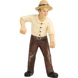 Contadino con rastrello o...