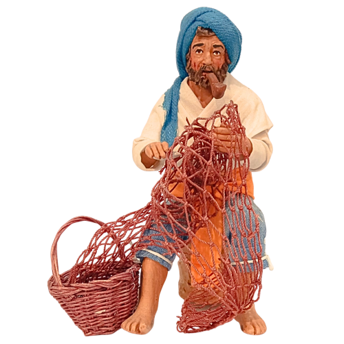 Pescatore aggiusta reti cm 14...