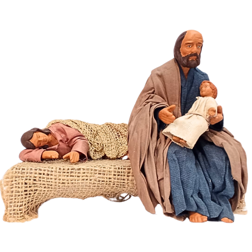 Giuseppe con bambinello in braccio cm...
