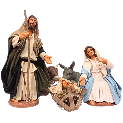 Nativita' 5 pz. cm 15 terracotta e...