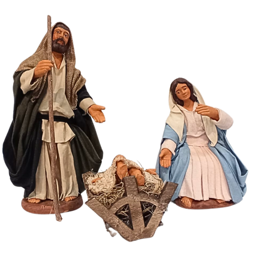 Nativita' 3 pz. cm 15 terracotta e...