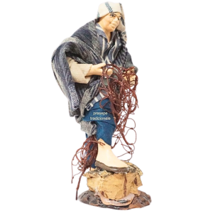 Pescatore con rete cm 13...