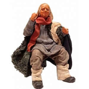 Uomo seduto senza sgabello...