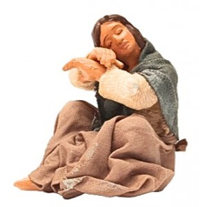 Donna seduta che dorme cm...