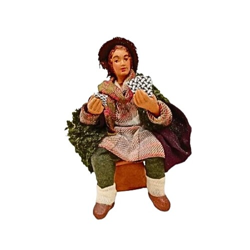 Giocatore di carte con due carte cm...