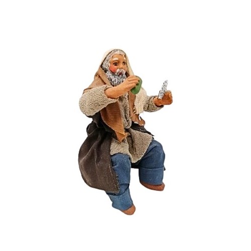 Giocatore di carte con carte e...