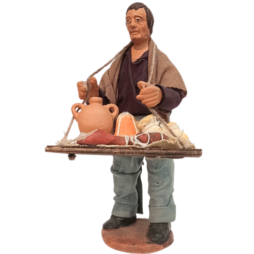 Venditore di salumi 13 cm terracotta...