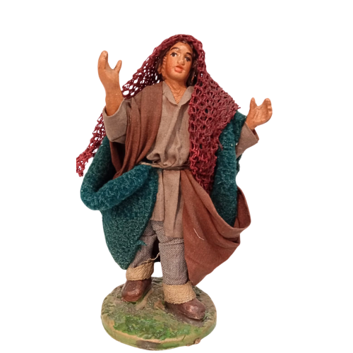 Meravigliato cm 12 terracotta e tessuto