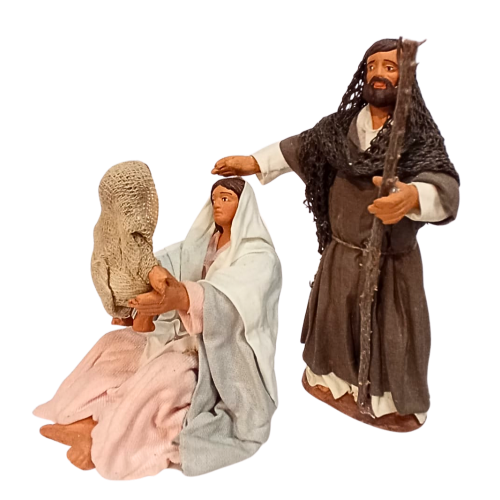 Maria gioca con Gesu' cm 12...