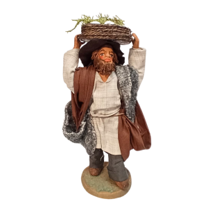 Uomo con cesto di verdure...