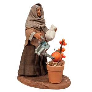 Donna che innaffia cm 10...