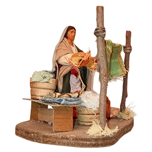 Donna che stende i panni cm 10...