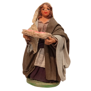 Donna con cesto arance cm...