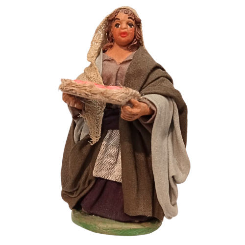 Donna con cesto arance cm 10...