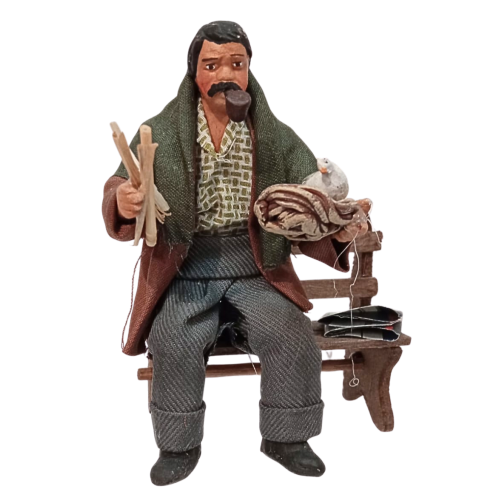 Uomo seduto sulla panchina cm 10...