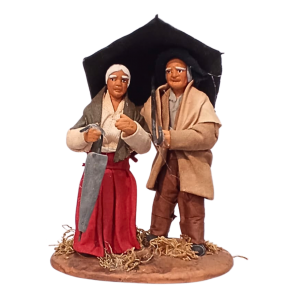 Coppia con ombrello cm 10...