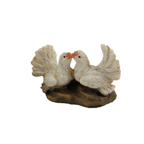 Coppia di colombe H 1,7 cm Resina