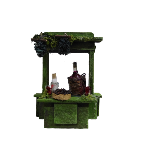 Banco Vinaio con damigiana 9x5x12 cm