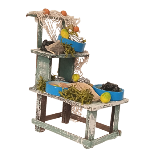 Banco pesce cm 4X8.5X10 Personaggio cm 8