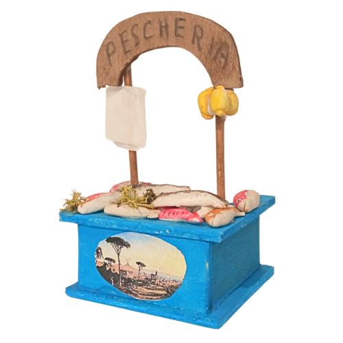 Banco pesce cm 6X6X10 Personaggio cm 8