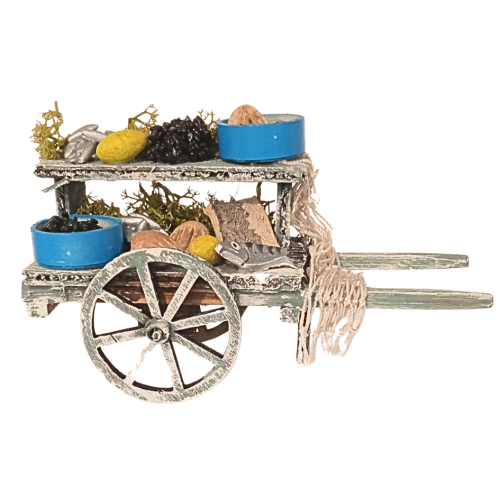 Carro pesce cm 10X5X5.5 Personaggio cm 8