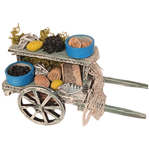 Carro pesce cm 10X5X5.5 Personaggio cm 8