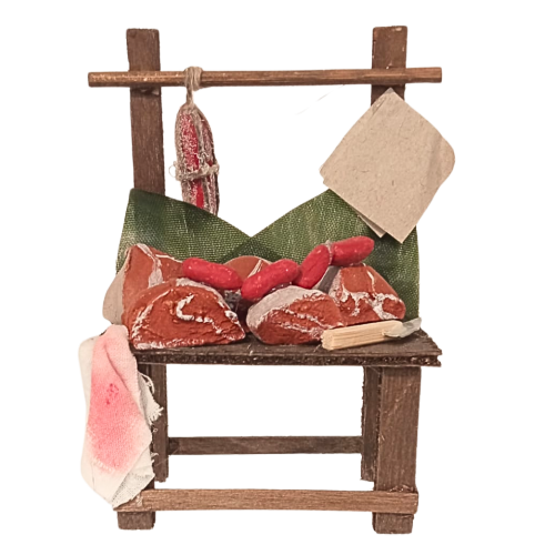 Banco carne cm 8x5x10 Personaggio cm 8