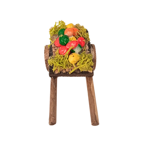 Carro frutta cm 6.5x3x3 Personaggio cm 6