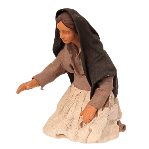 Donna che accarezza Gesu'...