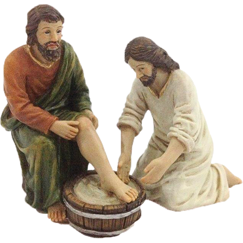 Lavanda dei piedi Presepe di Pasqua...