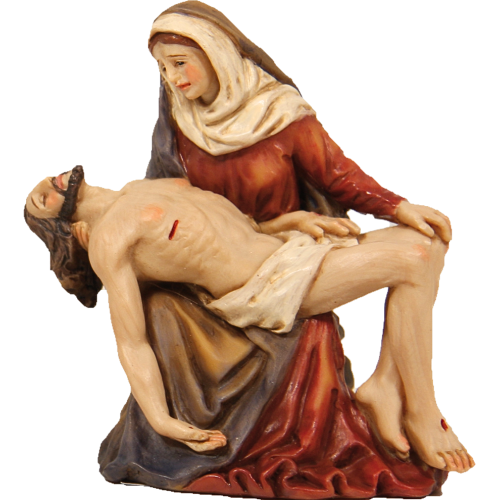 Pieta' Presepe di Pasqua cm 9 resina