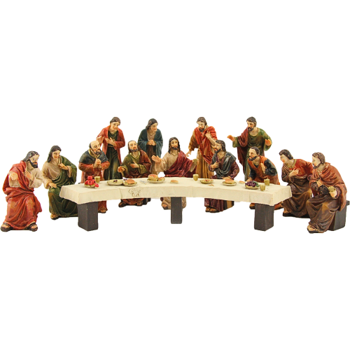 Ultima cena Presepe di pasqua H 5 Resina