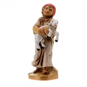 Bambino con agnello 9,5 cm...
